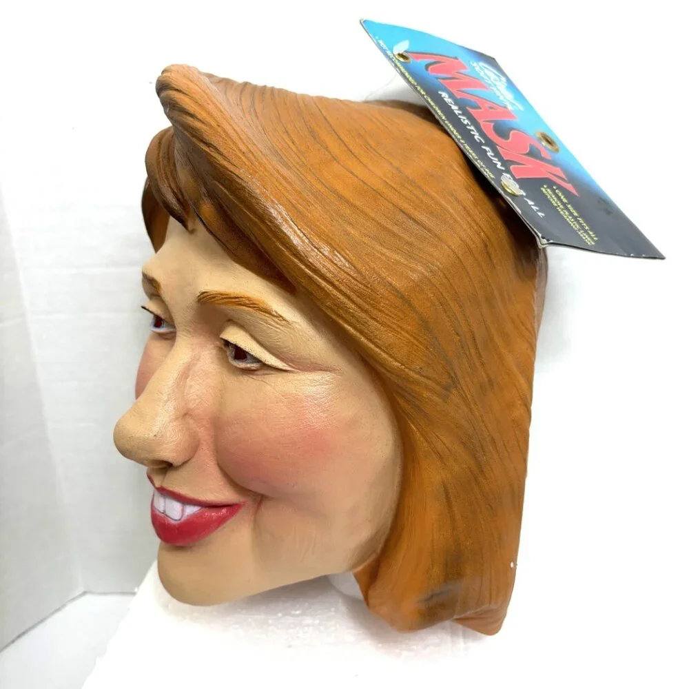 Vintage Hillary Clinton Mask with Liner NOS NWT 1992